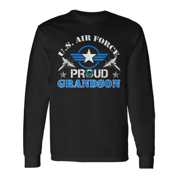 Proud Grandson Us Air Force Usaf Veteran Long Sleeve T-Shirt T-Shirt