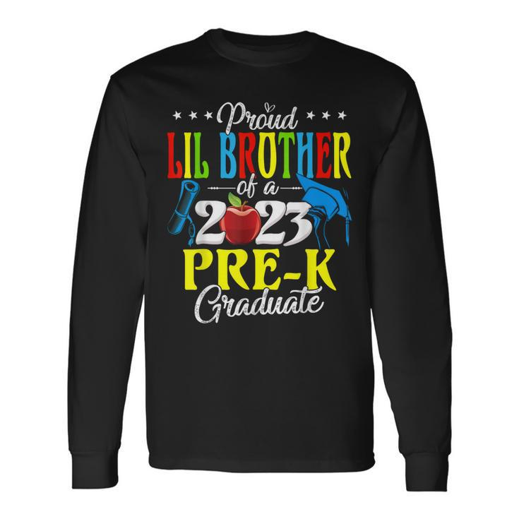 Proud Lil Brother Of A 2023 Prek Graduate Lover Long Sleeve T-Shirt T-Shirt