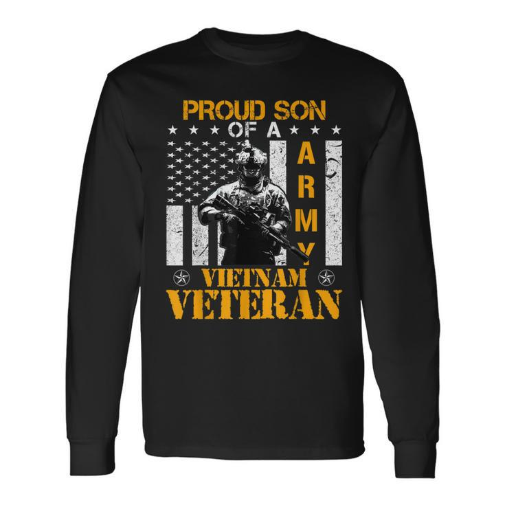 Proud Son Of A Army Vietnam Veteran Cool Long Sleeve T-Shirt