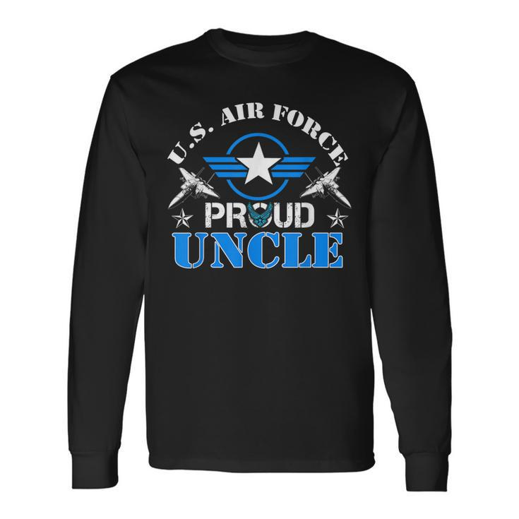 Proud Uncle Us Air Force Usaf Veteran Long Sleeve T-Shirt T-Shirt