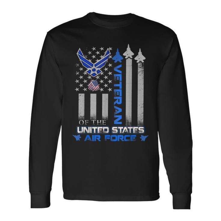 Proud Veteran Of The United States Us Air Force Usaf Long Sleeve T-Shirt