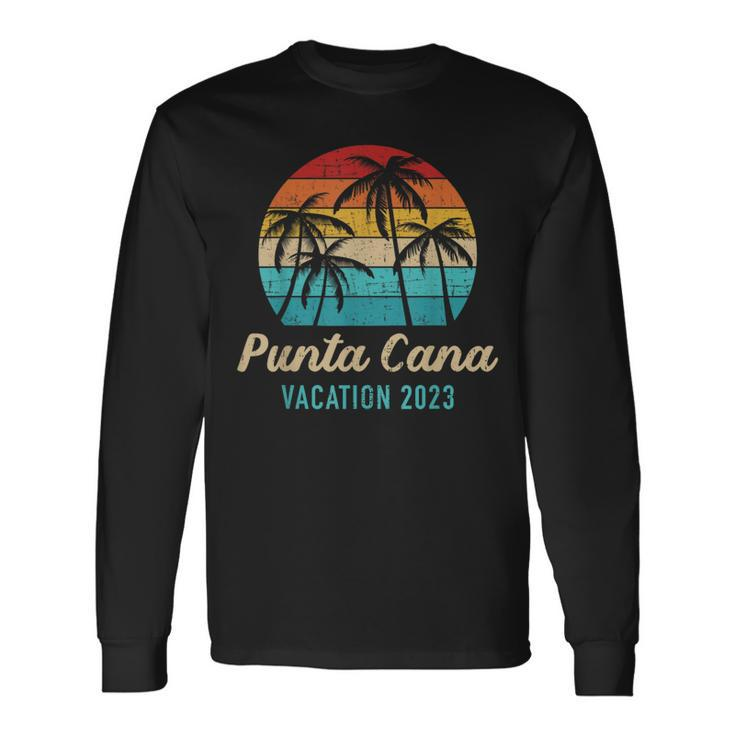 Punta Cana 2023 Dominican Republic Vacation Dominican Republic Long Sleeve T-Shirt T-Shirt