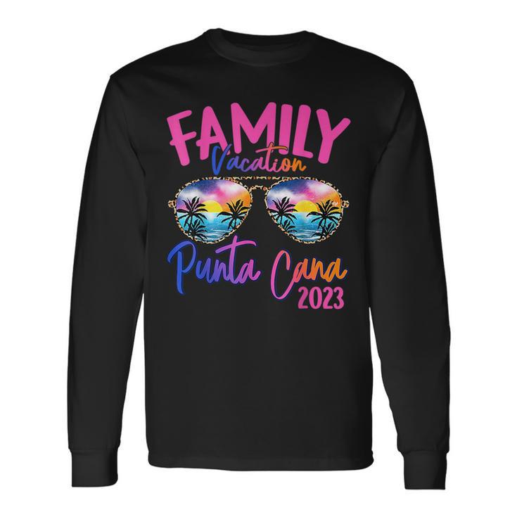 Punta Cana Dominican 2023 Sunglasses Theme Vacation Long Sleeve T-Shirt