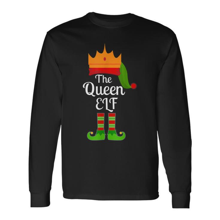 The Queen Elf Matching Family Christmas Pajama Party Long Sleeve T-Shirt