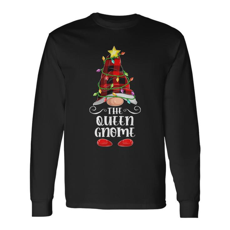 The Queen Gnome Matching Family Group Christmas Gnome Long Sleeve T-Shirt
