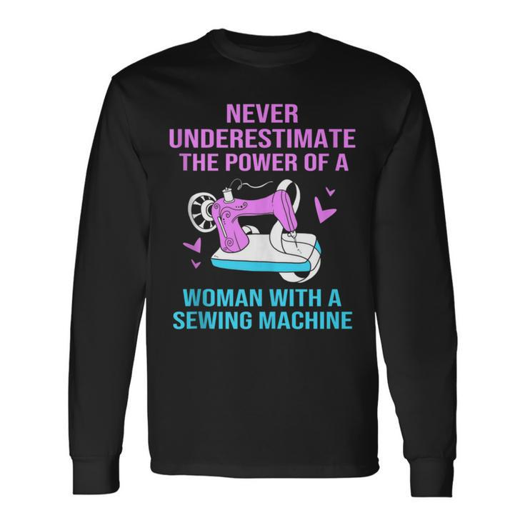 Quilting Craft Sewing Quotes For A Seamstress Long Sleeve T-Shirt T-Shirt