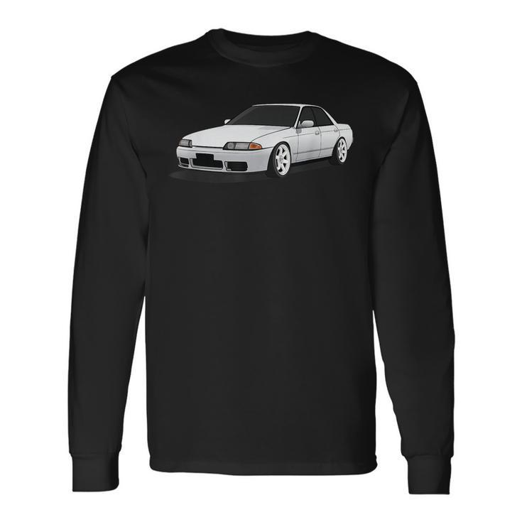 R32 Skyline Jdm Drift Illustrated Long Sleeve T-Shirt