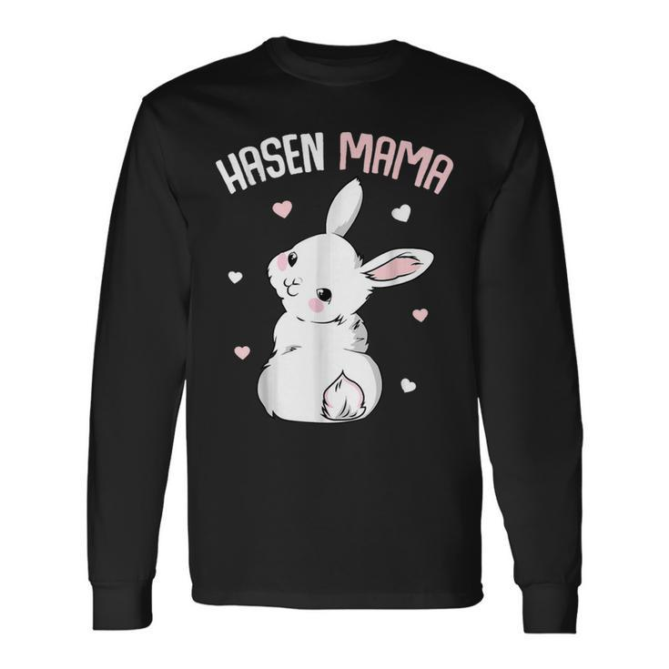 Rabbit Mum With Rabbit Easter Bunny Long Sleeve T-Shirt T-Shirt