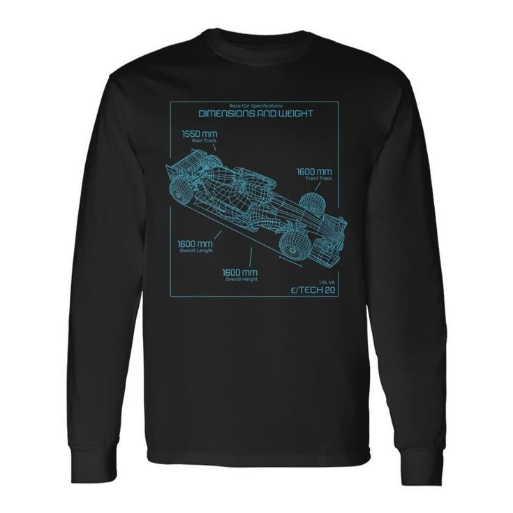 Racing Car Specifications Racing Long Sleeve T-Shirt T-Shirt