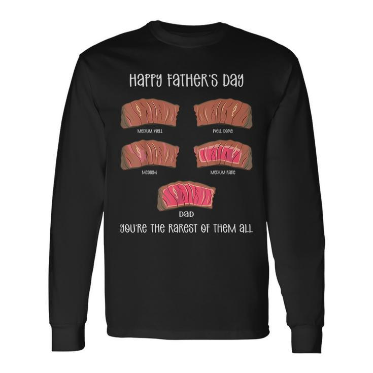 The Rarest Of Them All Fathers Day Dad Papa Husband Long Sleeve T-Shirt