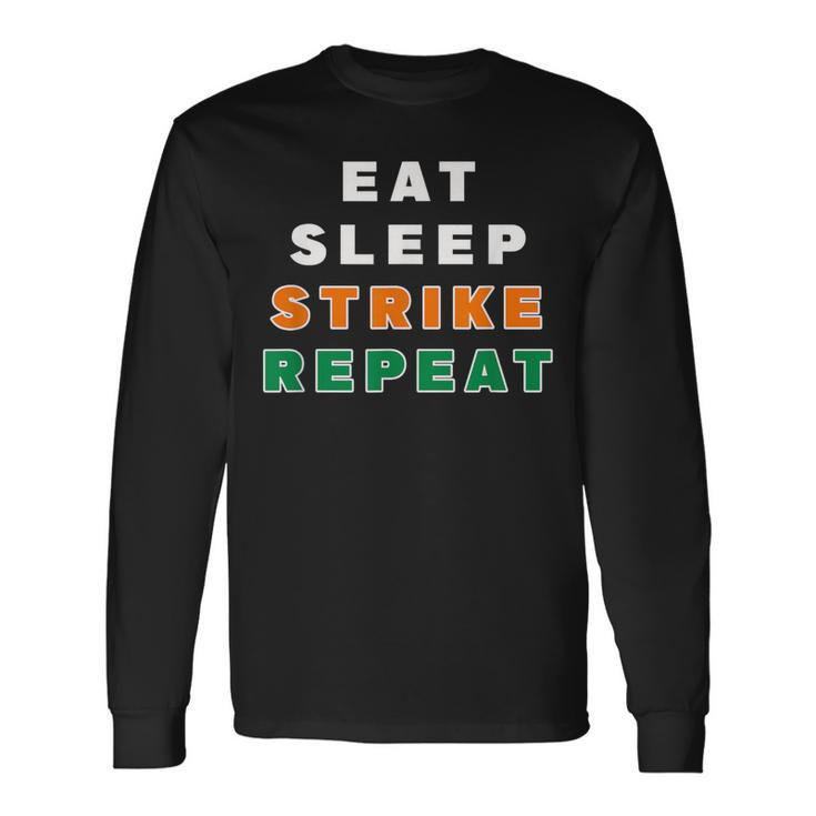 Rattler Eat Sleep Strike Repeat Long Sleeve T-Shirt