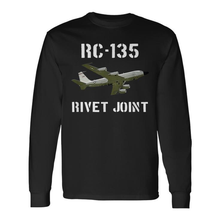 Rc-135 Rivet Joint Spy Plane Aircraft Long Sleeve T-Shirt