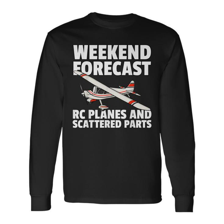 Rc Plane For Rc Pilot Model Airplane Lover Long Sleeve T-Shirt