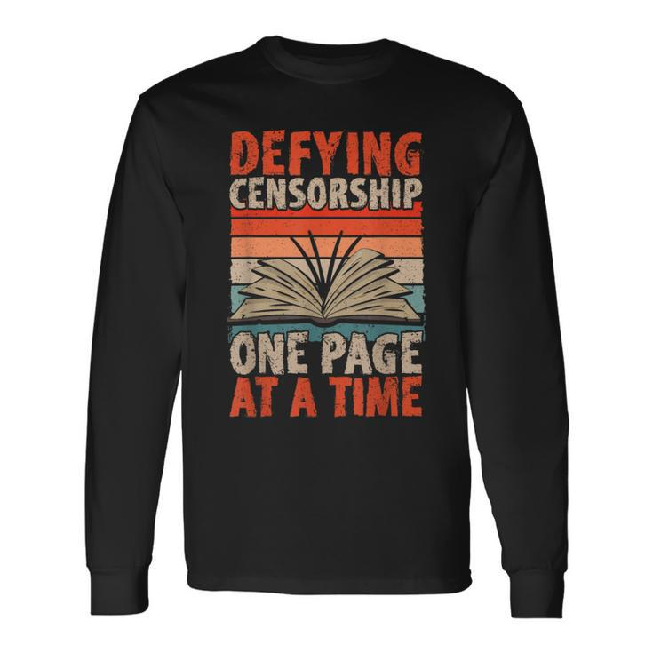 Read Banned Books Defying Censorship Banned Books Long Sleeve T-Shirt Gifts ideas