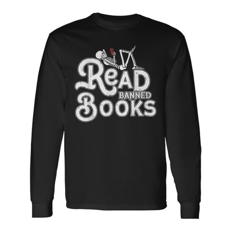 I Read Banned Books Reading Bookworm Long Sleeve T-Shirt Gifts ideas