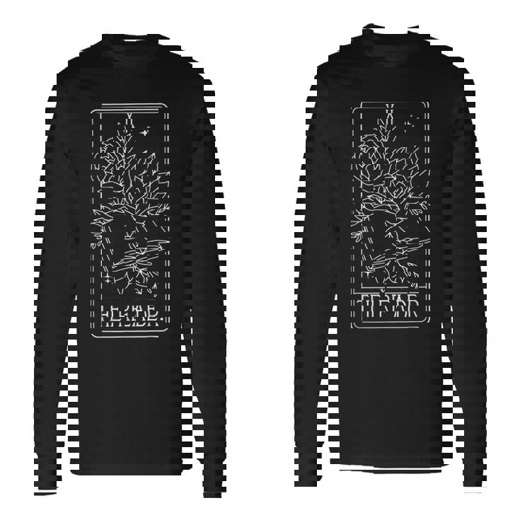 Reader Tarot Card Reading Book Tarot Card Author Writer Reading Long Sleeve T-Shirt T-Shirt