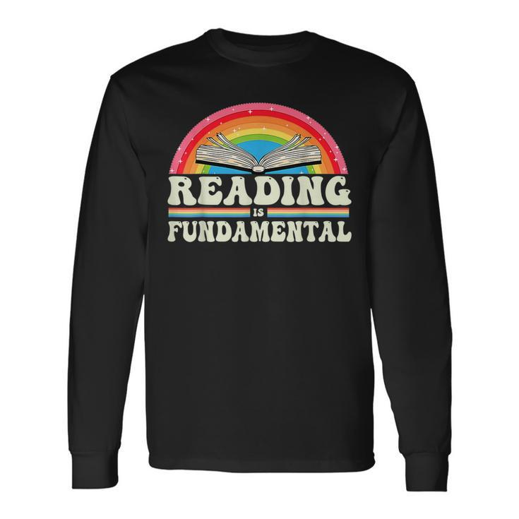 Reading Is Fundamental Geeky Bookworm Poetry Literature Long Sleeve T-Shirt