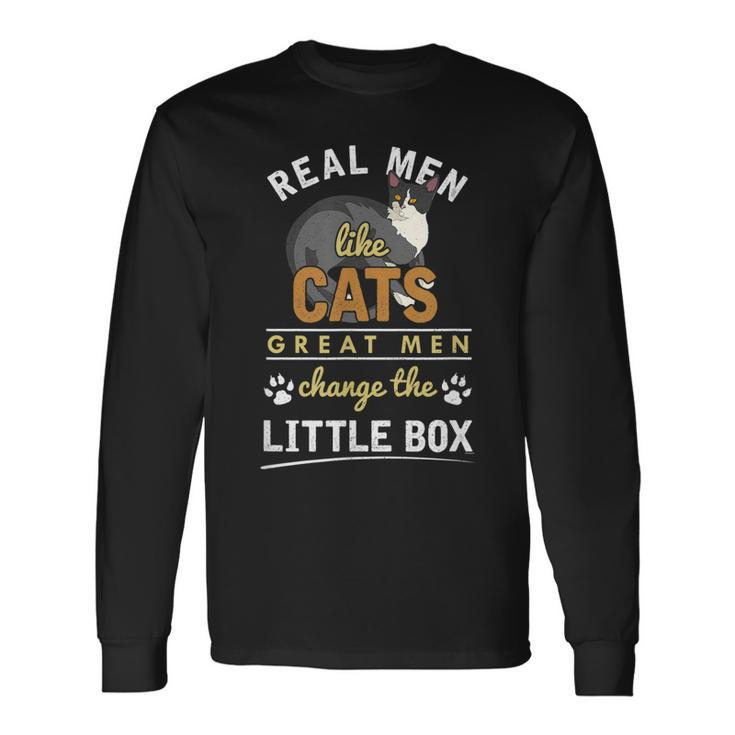 Real Like Cats Pets Cat Dad Long Sleeve T-Shirt T-Shirt Gifts ideas