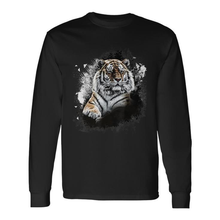 Realistic Awesome Tiger Animal Lovers Long Sleeve T-Shirt