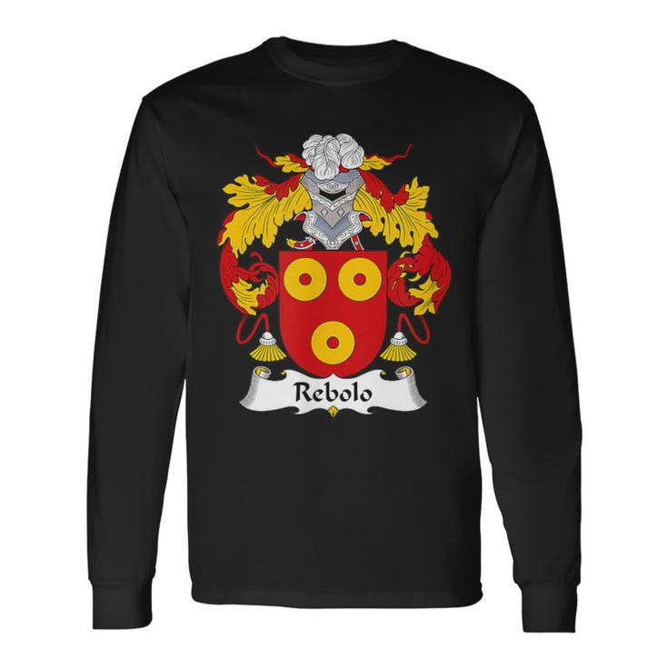 Rebolo Coat Of Arms Family Crest Long Sleeve T-Shirt