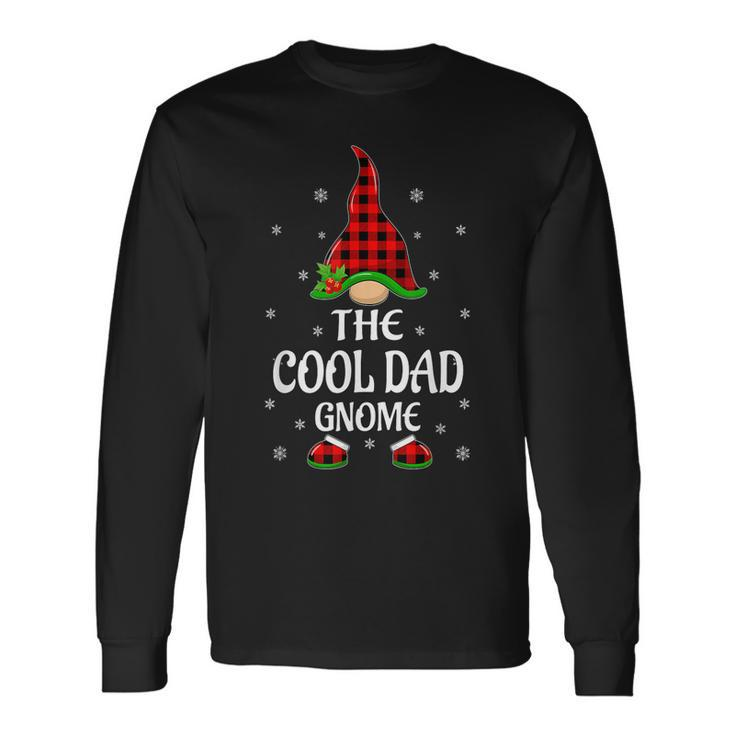 Red Buffalo Plaid Matching The Cool Dad Gnome Christmas Long Sleeve T-Shirt T-Shirt