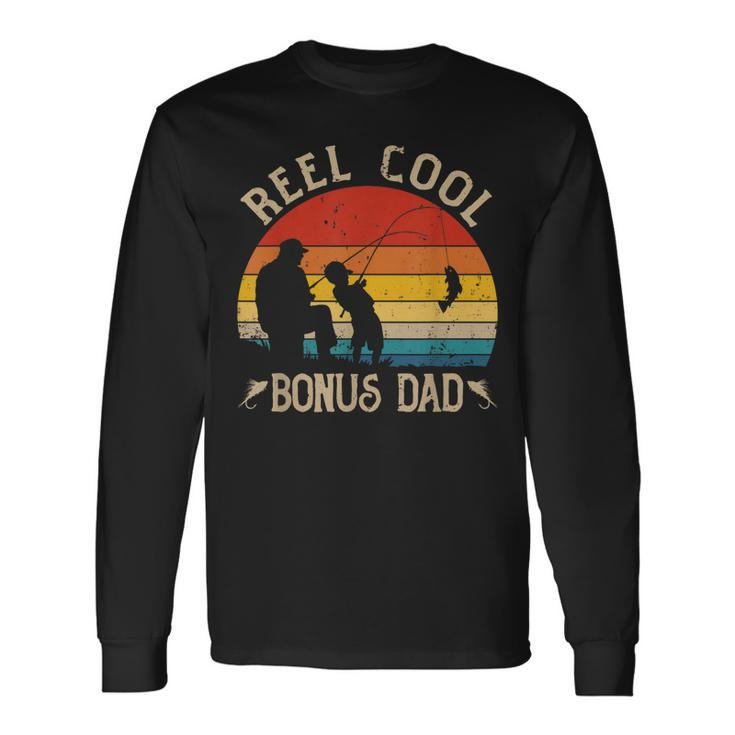Reel Cool Bonus Dad Fishing Fathers Day Long Sleeve T-Shirt T-Shirt