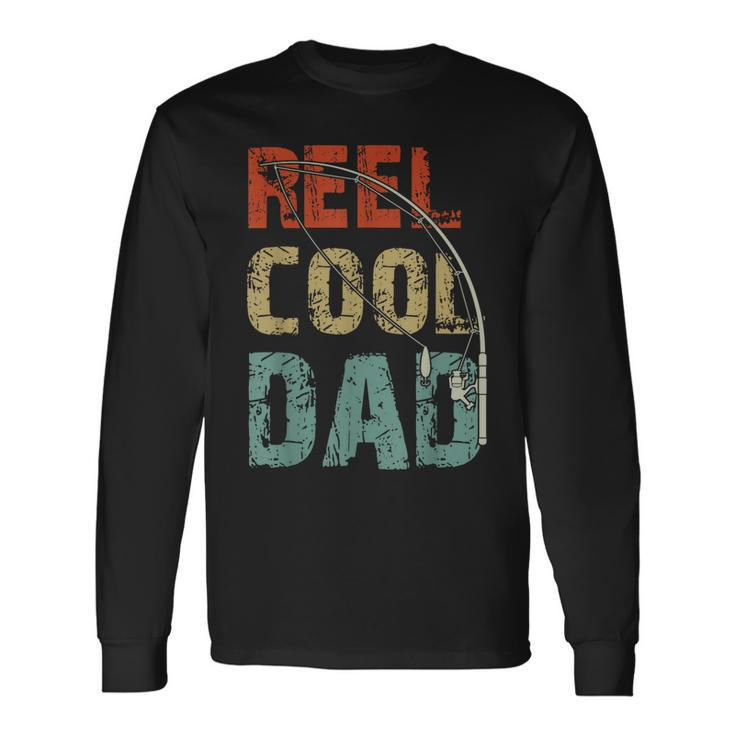 Reel Cool Dad Fishing Fathers Day Fisherman Daddy Long Sleeve T-Shirt T-Shirt