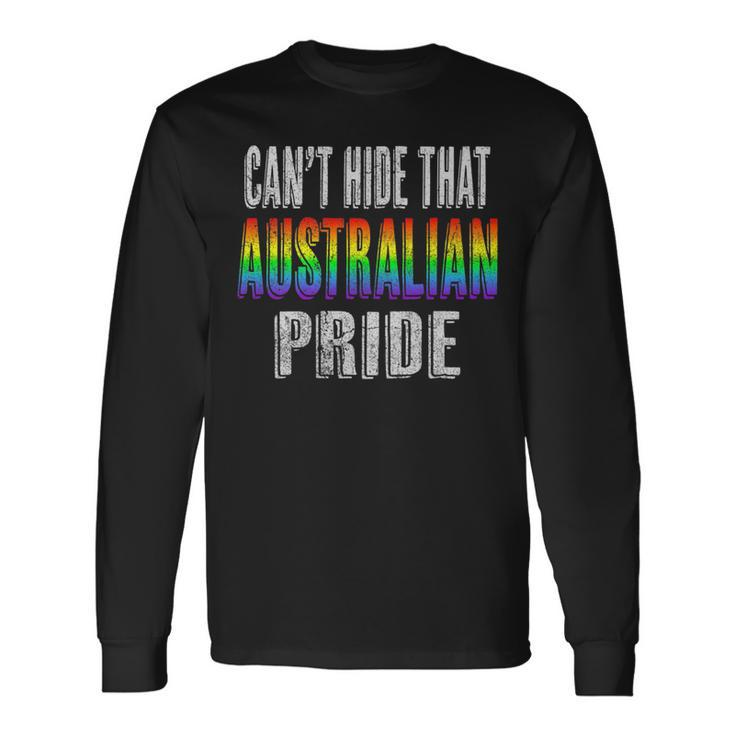Retro 70S 80S Style Cant Hide That Australian Pride Long Sleeve T-Shirt