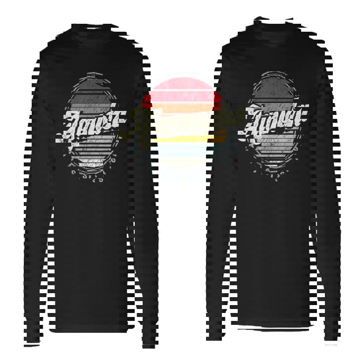 Retro Alamucha Home State Cool 70S Style Sunset Long Sleeve T-Shirt