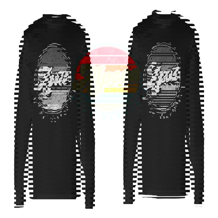 Retro Alpoca Home State Cool 70S Style Sunset Long Sleeve T-Shirt