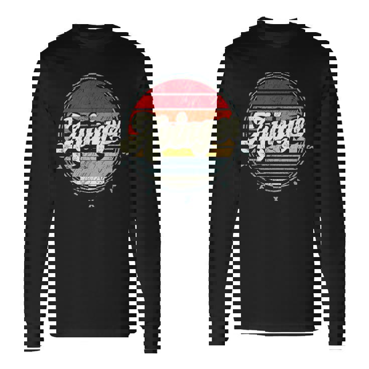 Retro Avinger Home State Cool 70S Style Sunset Long Sleeve T-Shirt