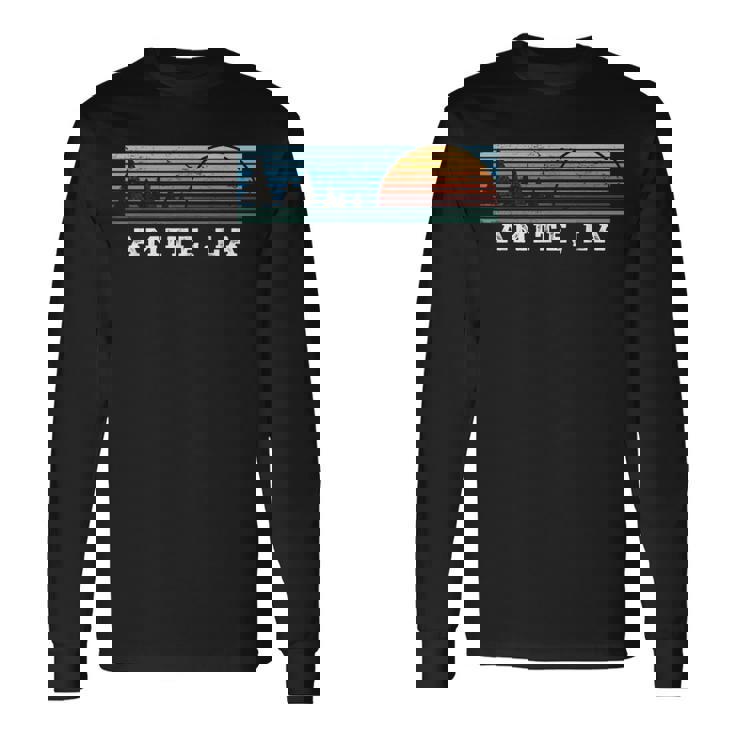 Retro Sunset Stripes Amite Louisiana Long Sleeve T-Shirt