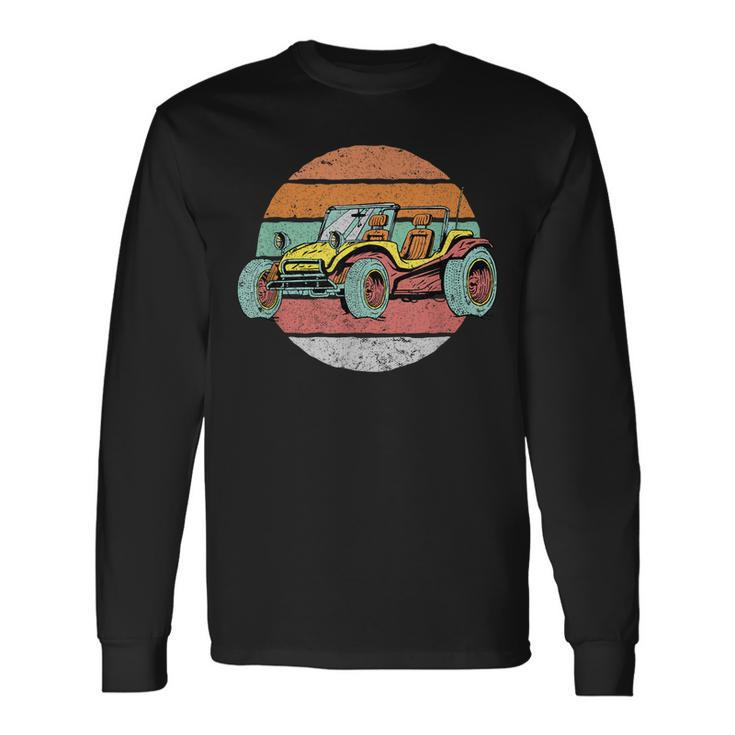 Retro Vintage Dune Buggy Off Road Course Long Sleeve T-Shirt
