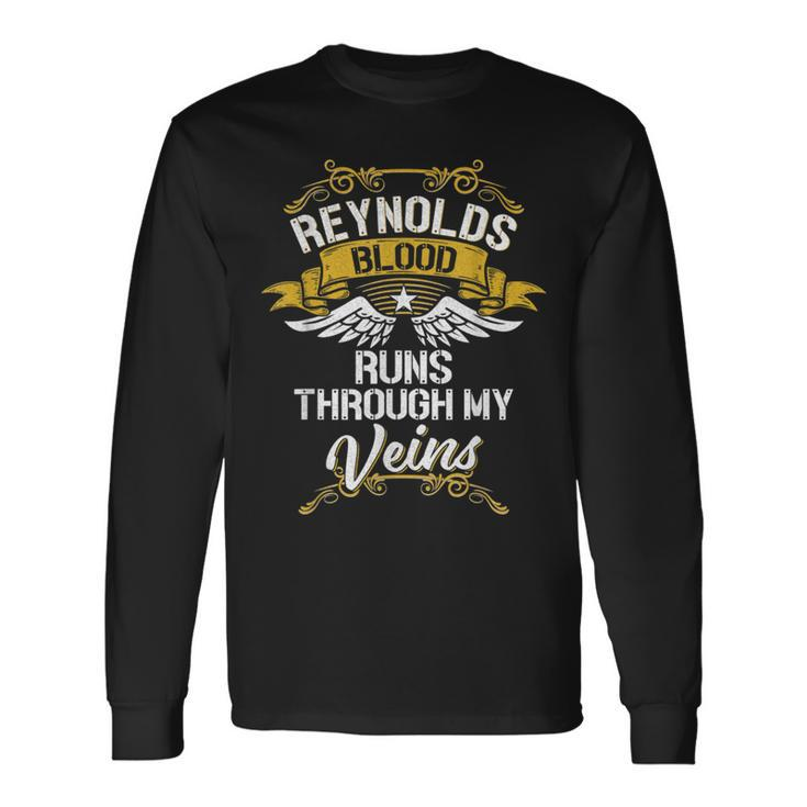 Reynolds Blood Runs Through My Veins Long Sleeve T-Shirt
