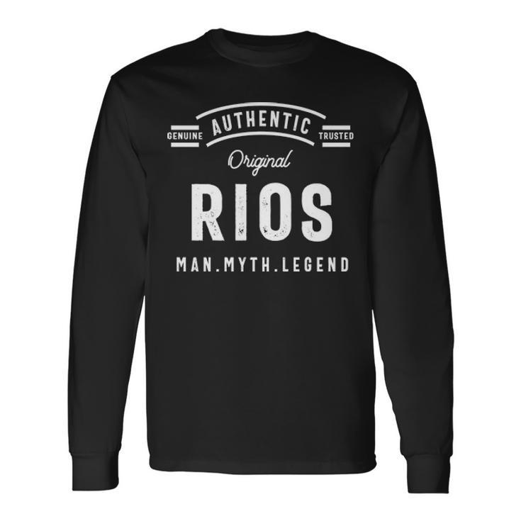 Rios Name Authentic Rios Long Sleeve T-Shirt