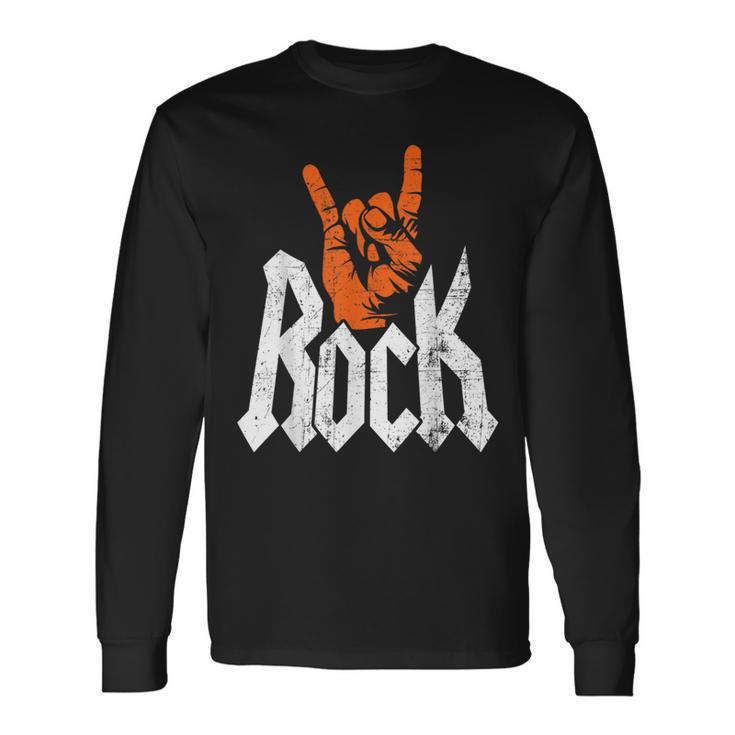 Rock And Roll Rock Music Rock Music Lover Long Sleeve