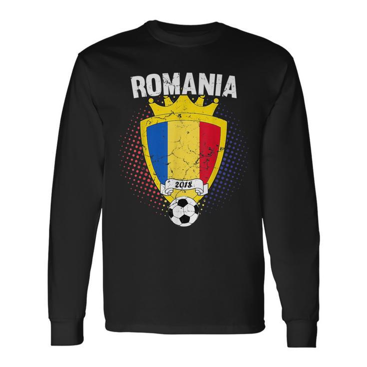 Romania Soccer 2018 Romanian Flag National Team Cup Long Sleeve T-Shirt T-Shirt