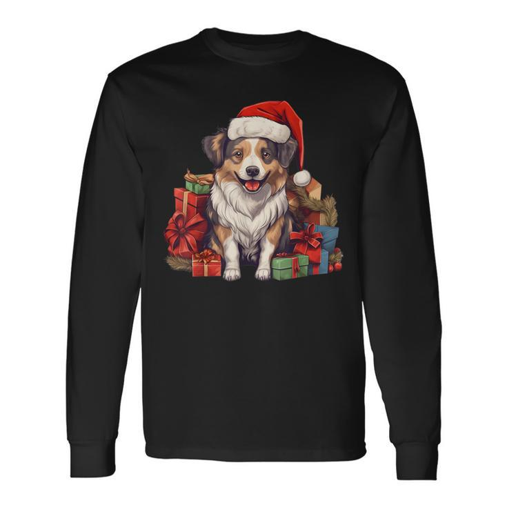 Romanian Mioritic Shepherd Christmas Cute Dog Puppy Long Sleeve T-Shirt