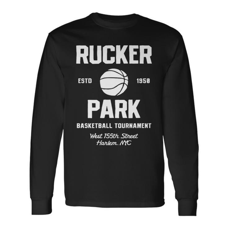 Rucker Park Basketball Tournament Harlem Nyc Streetball Basketball Long Sleeve T-Shirt T-Shirt
