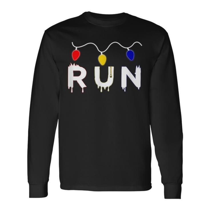 Runners Joggers Marathoner Ugly Christmas Sweater Long Sleeve T-Shirt