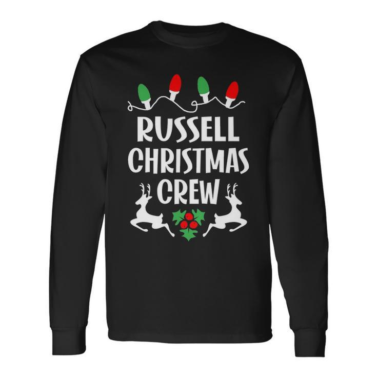 Russell Name Christmas Crew Russell Long Sleeve T-Shirt