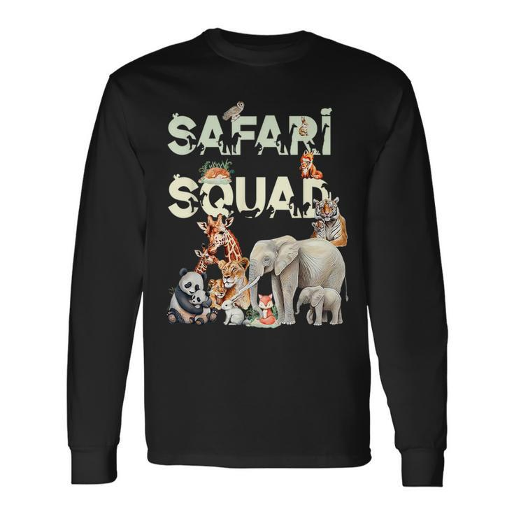 Safari Squad Animals Zoo Animal Lovers Safari Long Sleeve T-Shirt