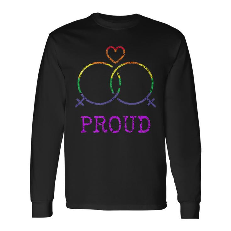Sapphic Pride WW Lesbian Pride Lgbt Long Sleeve T-Shirt T-Shirt