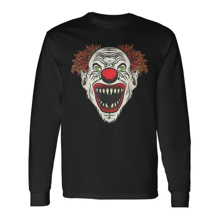 Scary Clown Frightful Horror Long Sleeve T-Shirt T-Shirt