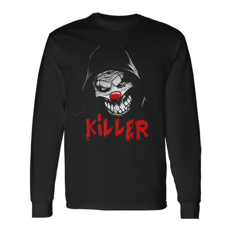 Scary Killer Clown Long Sleeve T-Shirt T-Shirt