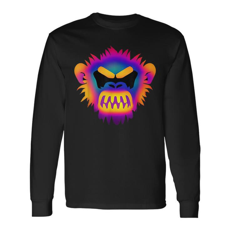 Scary Monkey Halloween Spooky Fun Costume Long Sleeve T-Shirt T-Shirt