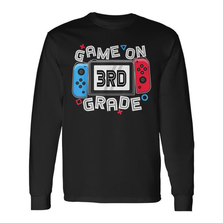 Back To School Game On 3Rd Grade Gamer Boys Long Sleeve T-Shirt T-Shirt