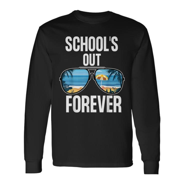 Schools Out Forever Senior 2021 Last Day Of School Long Sleeve T-Shirt T-Shirt