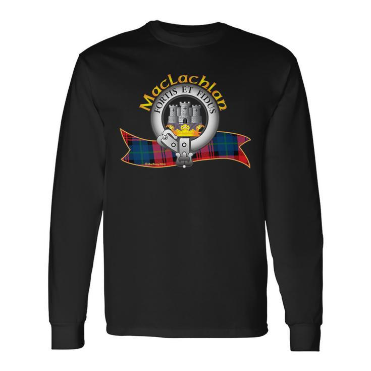 Scottish Maclachlan Clan Crest Issuant From A Crest Coronet Long Sleeve T-Shirt