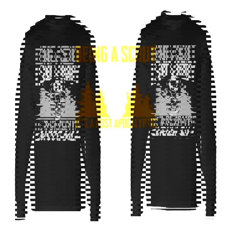 Scout Outdoor Camping Scouting Long Sleeve T-Shirt